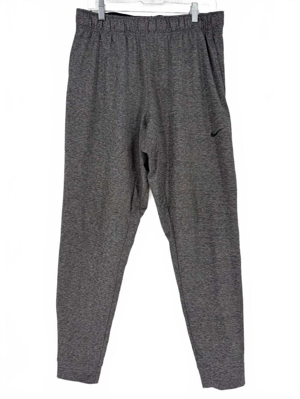Men’s Nike Dri-Fit Fleece gray Standard Fit Sweatpants Size Large